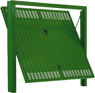 basculante lamiera con fori rettangolari