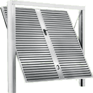 basculante con alettatura